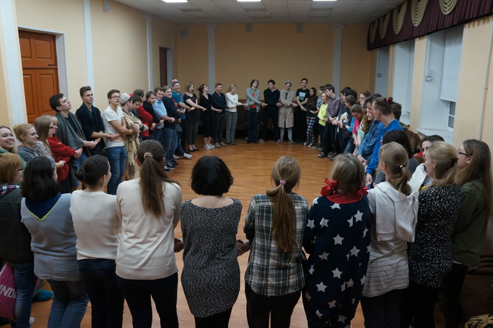 Veranstaltung in der Schule 80 Petrograder Bezirkes