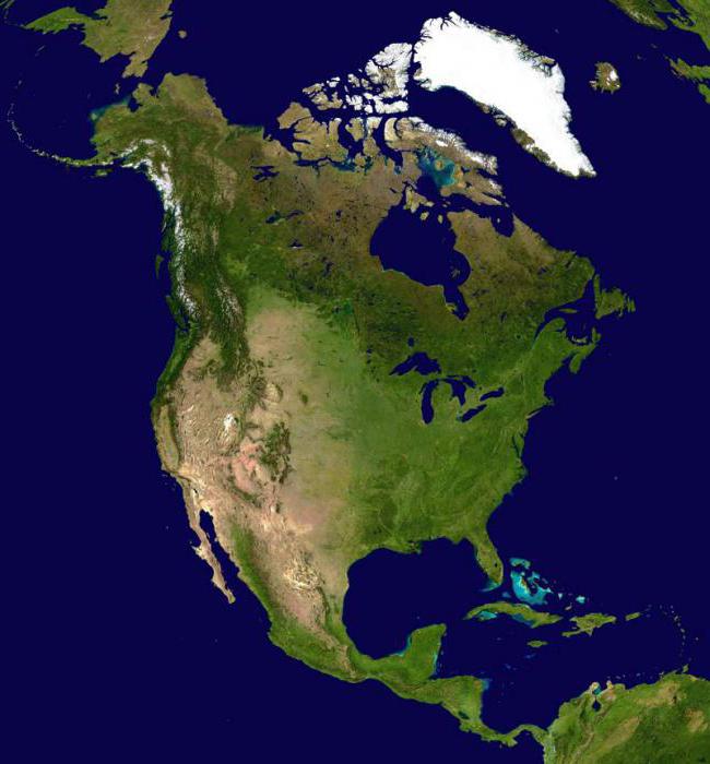 the topography of North America photo