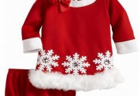 Christmas costumes for kids with their hands: photos, patterns. Knitted Christmas costume for kid