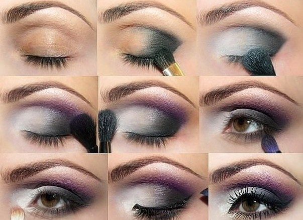 photo of evening makeup for brunettes