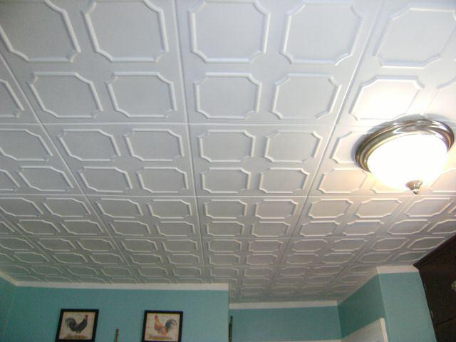 painting ceiling tiles Styrofoam