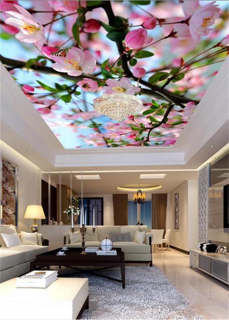 How to hang Wallpaper on the ceiling