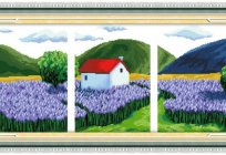 Cross stitch: triptychs as a decoration for the interior