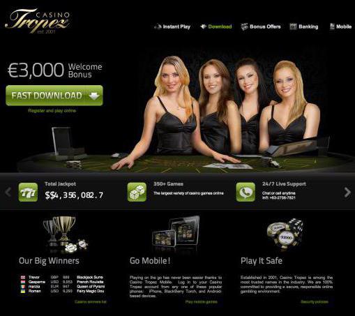 casino Tropez player reviews