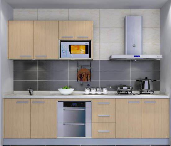 design a small kitchen of 8 kV m