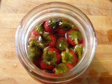  pickled hot peppers with honey
