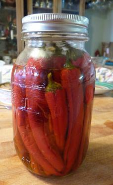 pickled hot peppers with honey