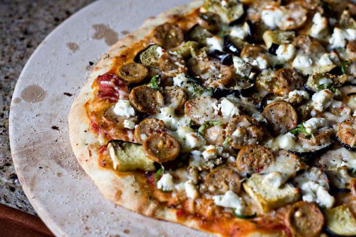 піца з баклажанами рецепт з фото