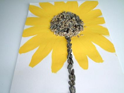 crafts made from seeds and cereals