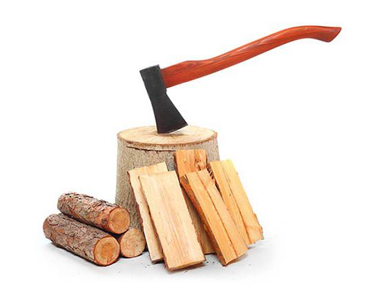  how stabbing or stabbing firewood