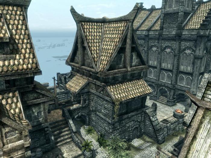 एक घर के निर्माण में Skyrim