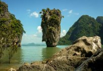 James Bond adası (Koh Tapu) - bir çok parlak Tayland