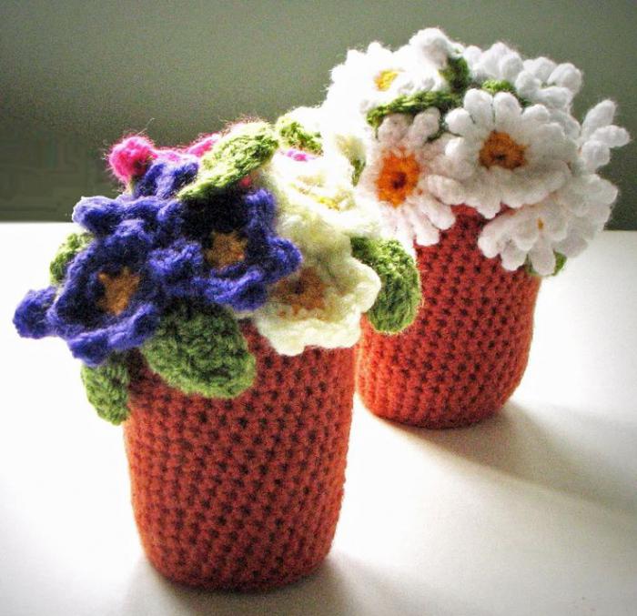 crochet daisies