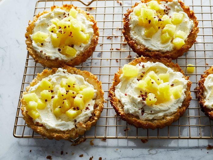 Tartlets with pineapple