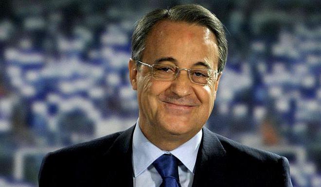 President of real Madrid Florentino Perez