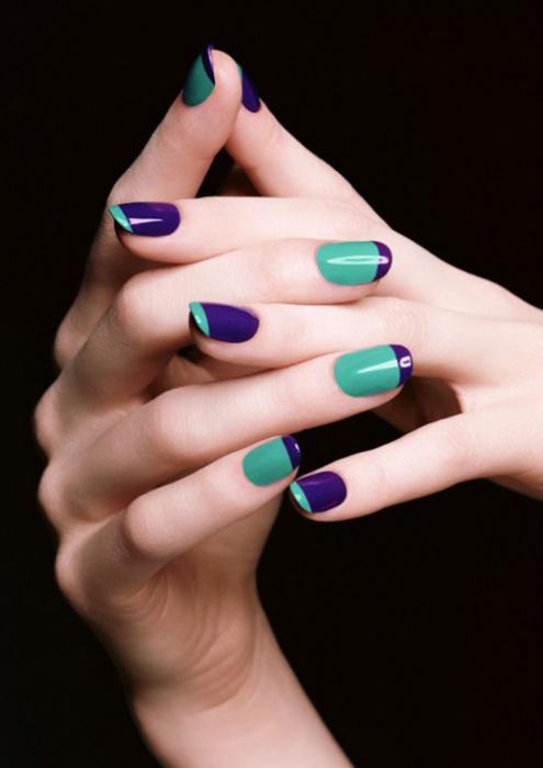purple nail Polish