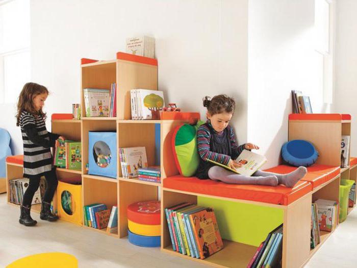 o mobiliário para jardim de infância