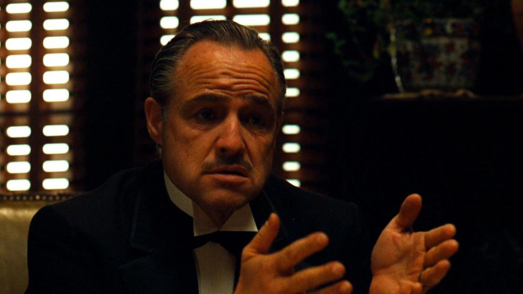 don Corleone says something