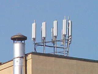 cellular antenna on the roof