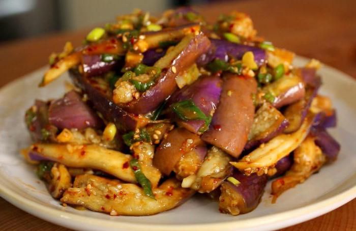 eggplant with carrots in Korean for the winter