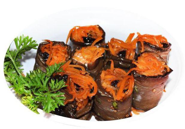 як приготувати баклажани з морквою по корейськи