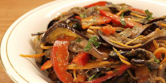 the Korean-style eggplant quick cooking with carrots