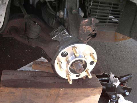 bearing replacement of front wheel hub