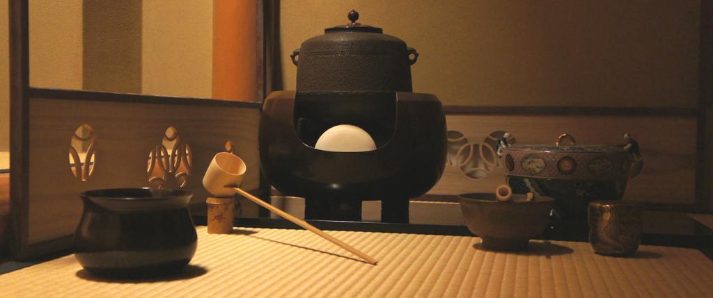akşam yemeği için bir japon çay töreni