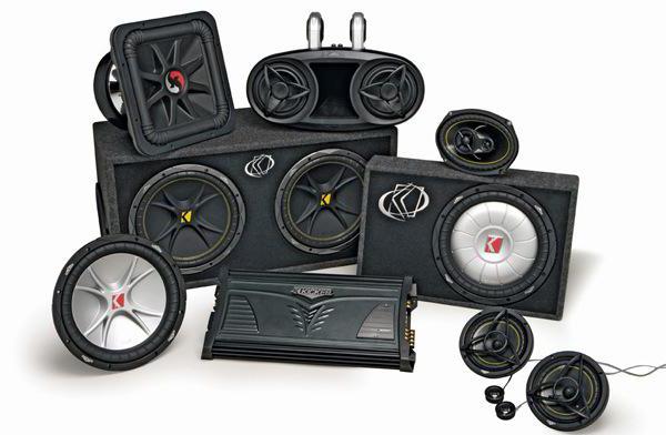 budget audio system in a car