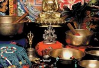 Taças tibetanas misterioso ferramenta звукотерапии