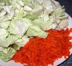 la ensalada de col con zanahoria receta