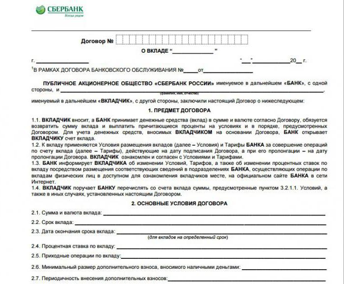 Sberbank Deposit interest rate pension plus
