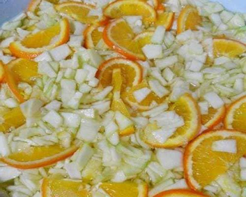 Marmelade aus zucchini Rezept mit Schritt-für-Schritt Bildern orange