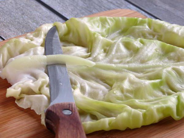 how to wrap stuffed cabbage