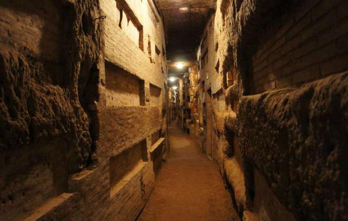 the catacombs of ancient Rome