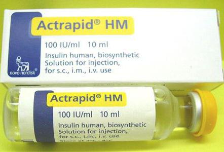 insulin Actrapid usage instructions