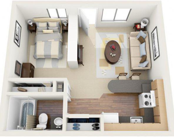the layout of the 2 bedroom apartments