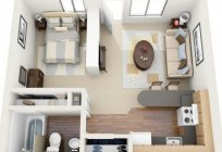 Layout 2-bedroom apartments: photos, scheme