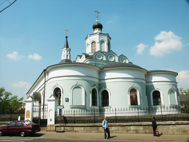 "la exaltación de la santa cruz" el templo en puro Вражке