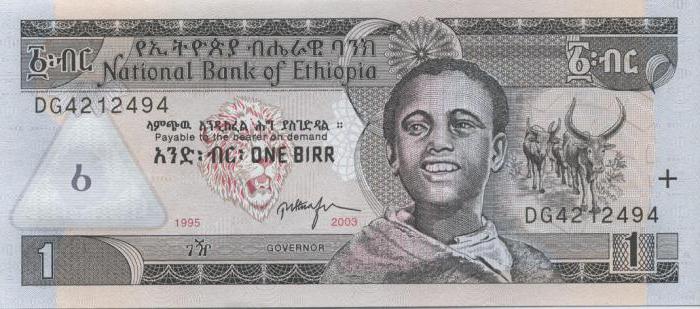 etíope moeda