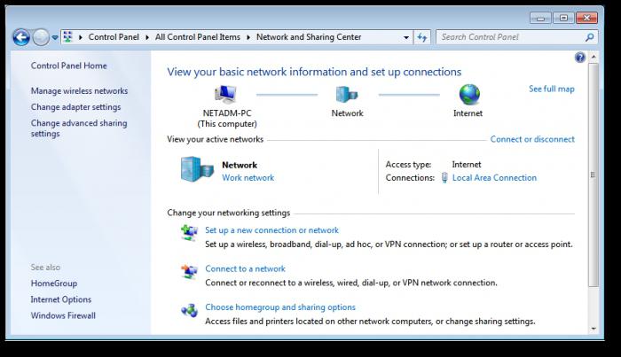 Настрйка şirket ağındaki Windows 7