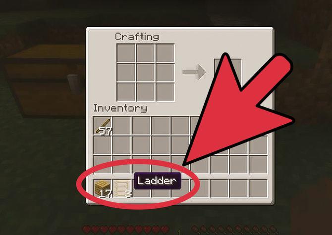 how to make a ladder in minecraft