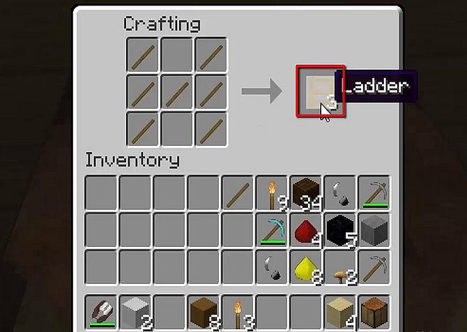  how to make a ladder in minecraft 152 