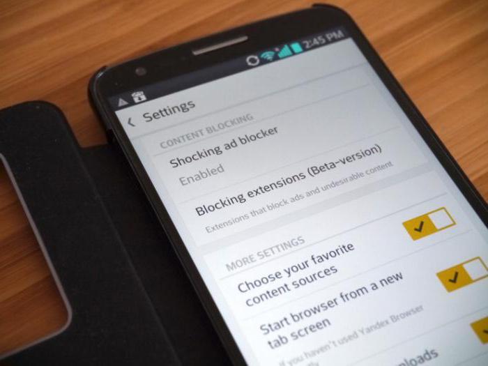 how to clear browser history on Android Yandex