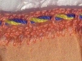 Como montado a borda de produtos de crochê?
