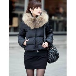 women's short down jackets with fur