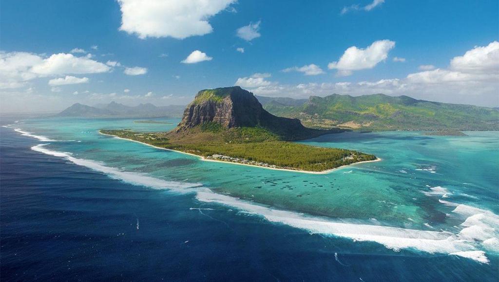 Panoramablick auf Mauritius