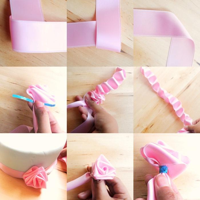 how to make flower ribbon