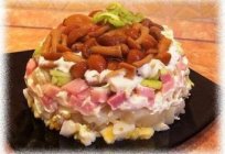Özgün ev yemekleri: «Mantar glade», salata tarifi