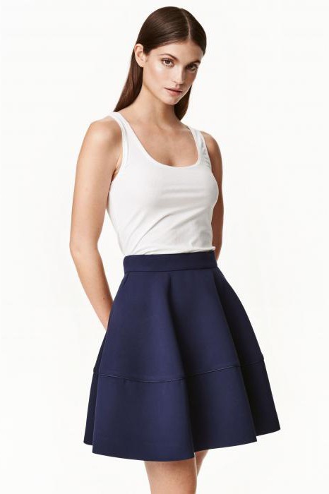 what to wear with the semi-circular skirt knee-length